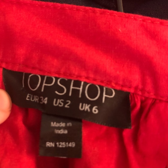 Bright cherry high waisted skirt - Picture 2 of 2